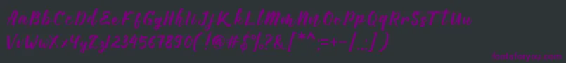 Manttes Font – Purple Fonts on Black Background