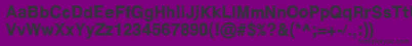 WcRoughtrad Font – Black Fonts on Purple Background