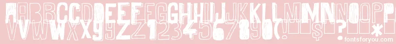 MaybeMaybeNot Font – White Fonts on Pink Background