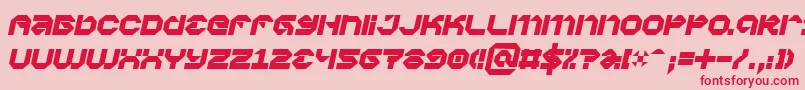 fuente VaporbytePhatItalic – Fuentes Rojas Sobre Fondo Rosa