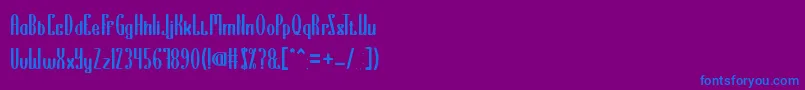 EverythingIsATest Font – Blue Fonts on Purple Background