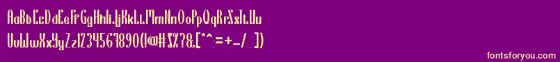 EverythingIsATest Font – Yellow Fonts on Purple Background