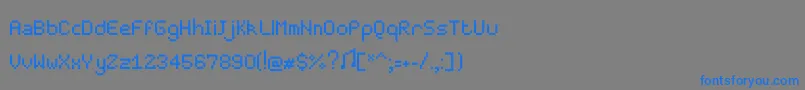 Шрифт Pixelmaster – синие шрифты на сером фоне
