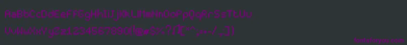 Fonte Pixelmaster – fontes roxas em um fundo preto