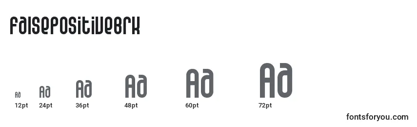 FalsePositiveBrk Font Sizes