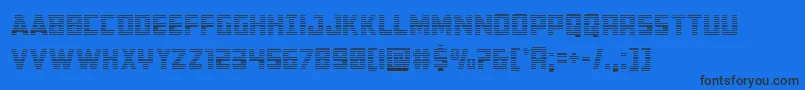 Buchanangrad Font – Black Fonts on Blue Background