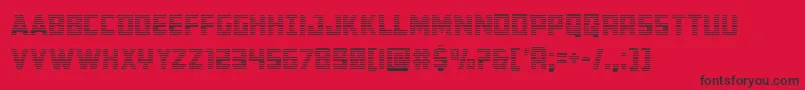Buchanangrad Font – Black Fonts on Red Background