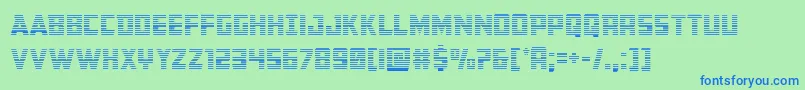 Buchanangrad Font – Blue Fonts on Green Background