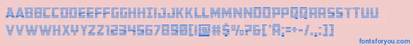 Buchanangrad Font – Blue Fonts on Pink Background