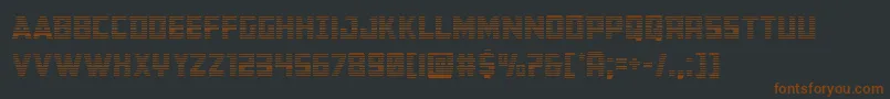 Buchanangrad Font – Brown Fonts on Black Background