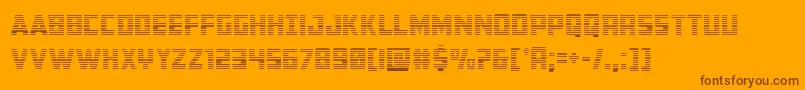 Buchanangrad Font – Brown Fonts on Orange Background