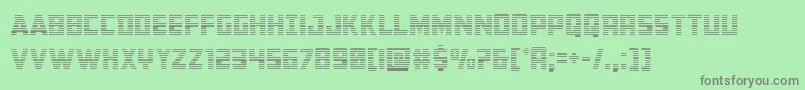 Buchanangrad Font – Gray Fonts on Green Background