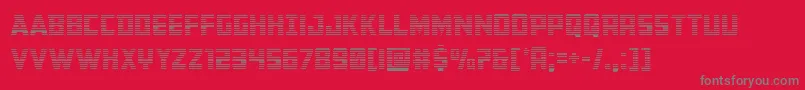 フォントBuchanangrad – 赤い背景に灰色の文字