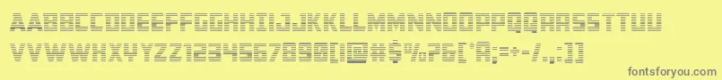 Buchanangrad Font – Gray Fonts on Yellow Background
