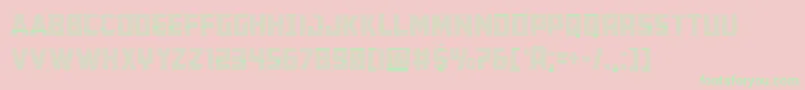 Buchanangrad Font – Green Fonts on Pink Background