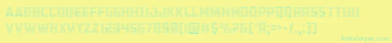 Buchanangrad Font – Green Fonts on Yellow Background