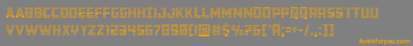 Buchanangrad Font – Orange Fonts on Gray Background