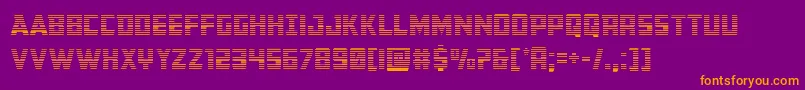 Buchanangrad Font – Orange Fonts on Purple Background