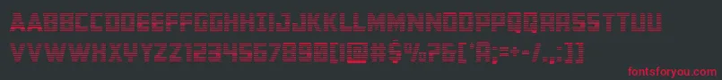 Buchanangrad Font – Red Fonts on Black Background