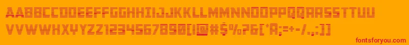 Buchanangrad Font – Red Fonts on Orange Background
