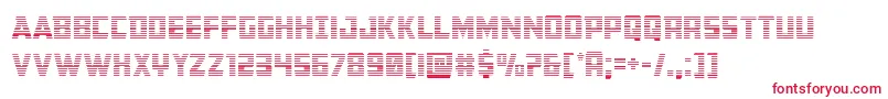 Buchanangrad Font – Red Fonts on White Background