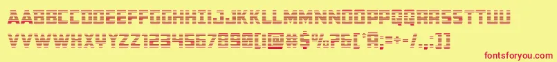 Buchanangrad Font – Red Fonts on Yellow Background