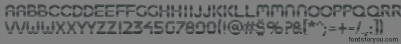 Boobtoob-Schriftart – Schwarze Schriften auf grauem Hintergrund