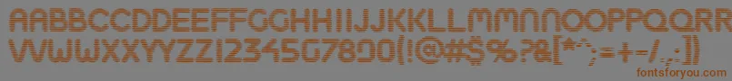 Шрифт Boobtoob – коричневые шрифты на сером фоне
