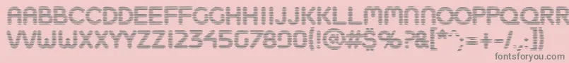 Boobtoob-Schriftart – Graue Schriften auf rosa Hintergrund