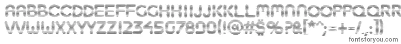 フォントBoobtoob – 白い背景に灰色の文字