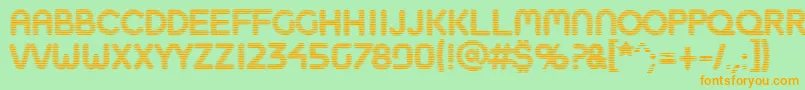 Boobtoob Font – Orange Fonts on Green Background