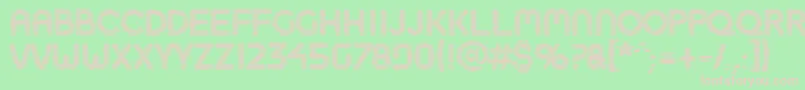 Boobtoob Font – Pink Fonts on Green Background