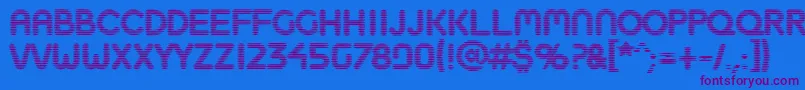 Boobtoob Font – Purple Fonts on Blue Background