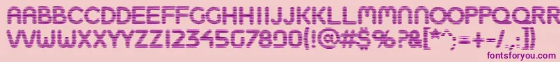 Boobtoob Font – Purple Fonts on Pink Background
