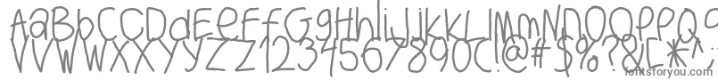 Bigwriter Font – Gray Fonts on White Background