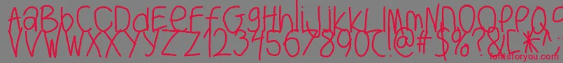 Шрифт Bigwriter – красные шрифты на сером фоне
