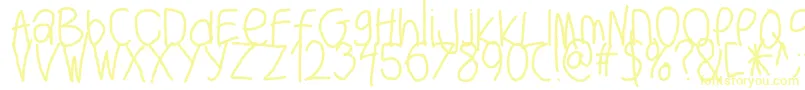 Шрифт Bigwriter – жёлтые шрифты