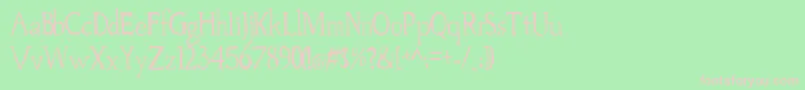 Palovsky Font – Pink Fonts on Green Background