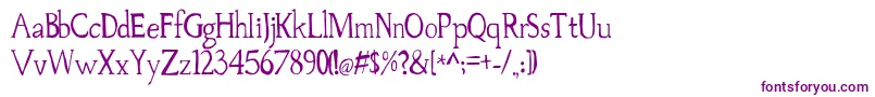 Palovsky Font – Purple Fonts on White Background