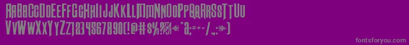 Więcej informacji o czcionce Butchsundanceexpand Czcionka Butchsundanceexpand – szare czcionki na fioletowym tle