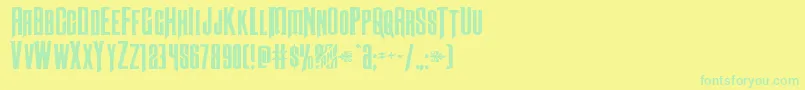 Más sobre la fuente Butchsundanceexpand fuente Butchsundanceexpand – Fuentes Verdes Sobre Fondo Amarillo