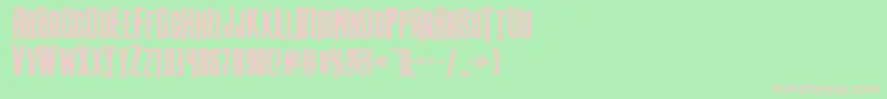 Butchsundanceexpand Font – Pink Fonts on Green Background