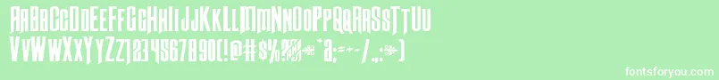 Butchsundanceexpand Font – White Fonts on Green Background
