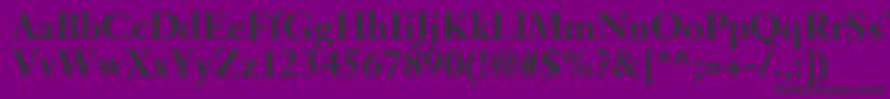 JansonSsiBold Font – Black Fonts on Purple Background