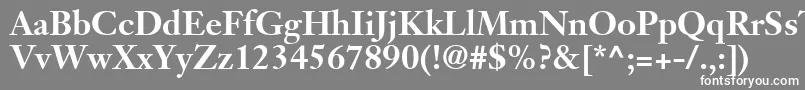 JansonSsiBold Font – White Fonts on Gray Background