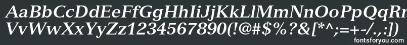 フォントVersaillesltstdBolditalic – 黒い背景に白い文字