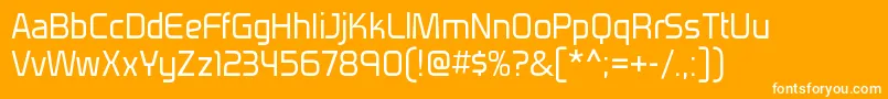 VenactirgRegular Font – White Fonts on Orange Background