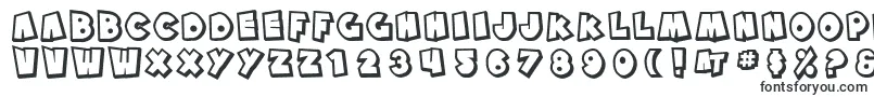 Шрифт SfPaleBottomShaded – тяжелые шрифты