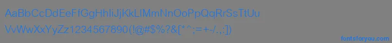 フォントCordiaNew – 灰色の背景に青い文字
