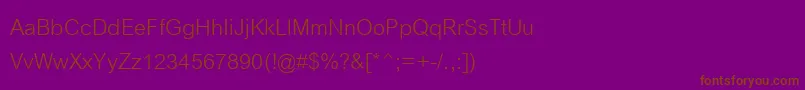 CordiaNew Font – Brown Fonts on Purple Background